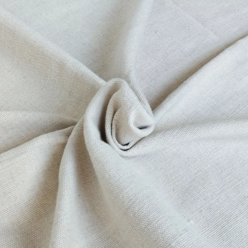 Yogadecke aus beiger Bio Baumwolle, handgewebt und nachhaltig, ideal für Yoga und Entspannung.