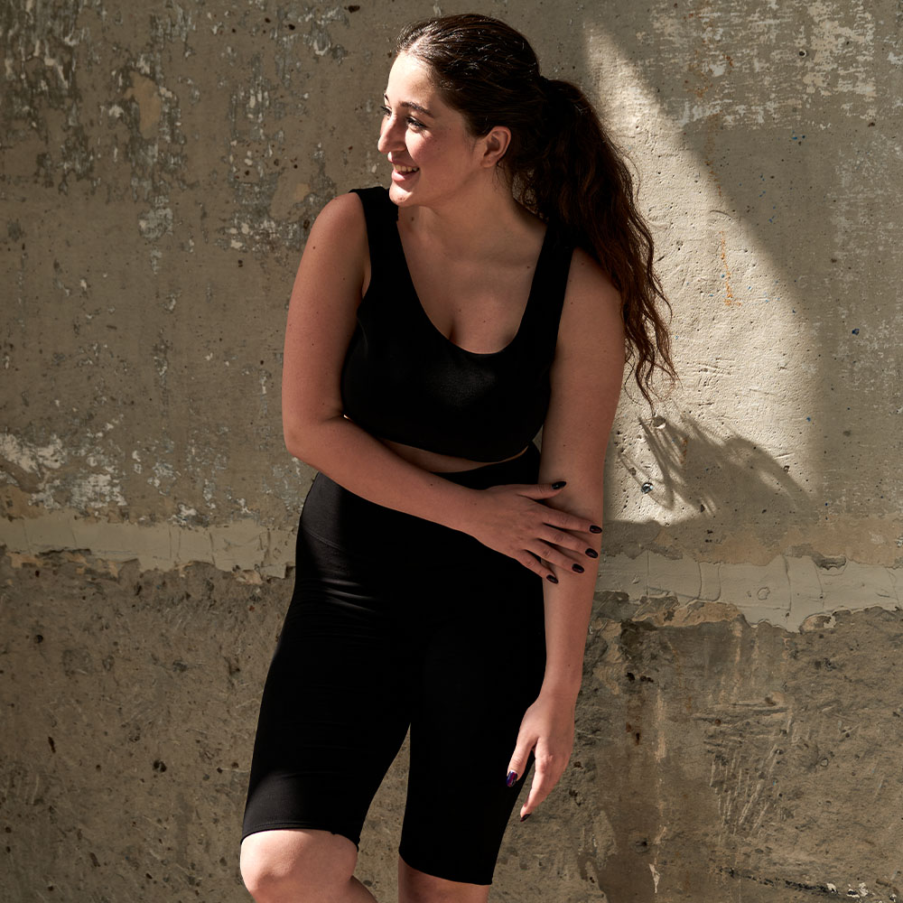 Yoga Shorts für Damen aus Baumwolle - Öko Tex Standard