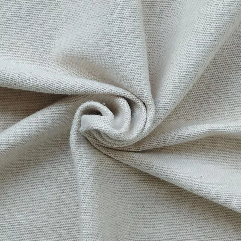 Handgefertigte Yogadecke aus Bio-Baumwolle in Beige - nachhaltig und umweltfreundlich.