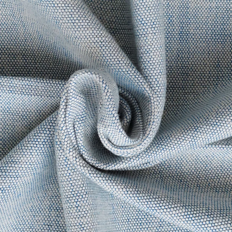 Yogadecke aus handgewebter Bio Baumwolle in blau, nachhaltig produziert, ideal für Yoga und Meditation.