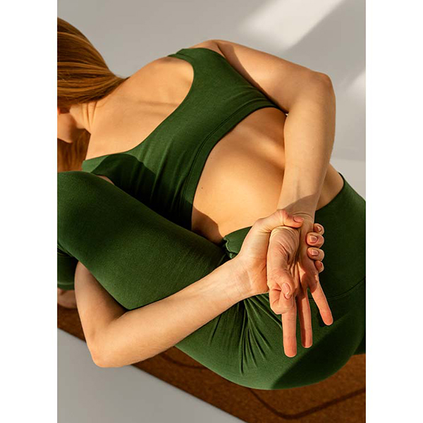  Yoga-BH und Leggings-Set - High waist - Oeko Tex Baumwolle