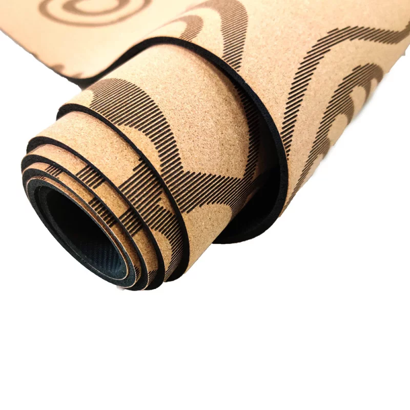 Nachhaltige vegane Moon Eclipse Yogamatte aus Kork, plastikfrei, mit einzigartigem Design und umweltfreundlichen Materialien.